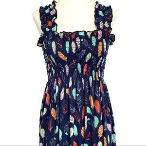 FC Feather Print Dresss Size M/L